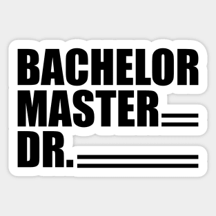 Doctor - Bachelor Master Dr. Sticker